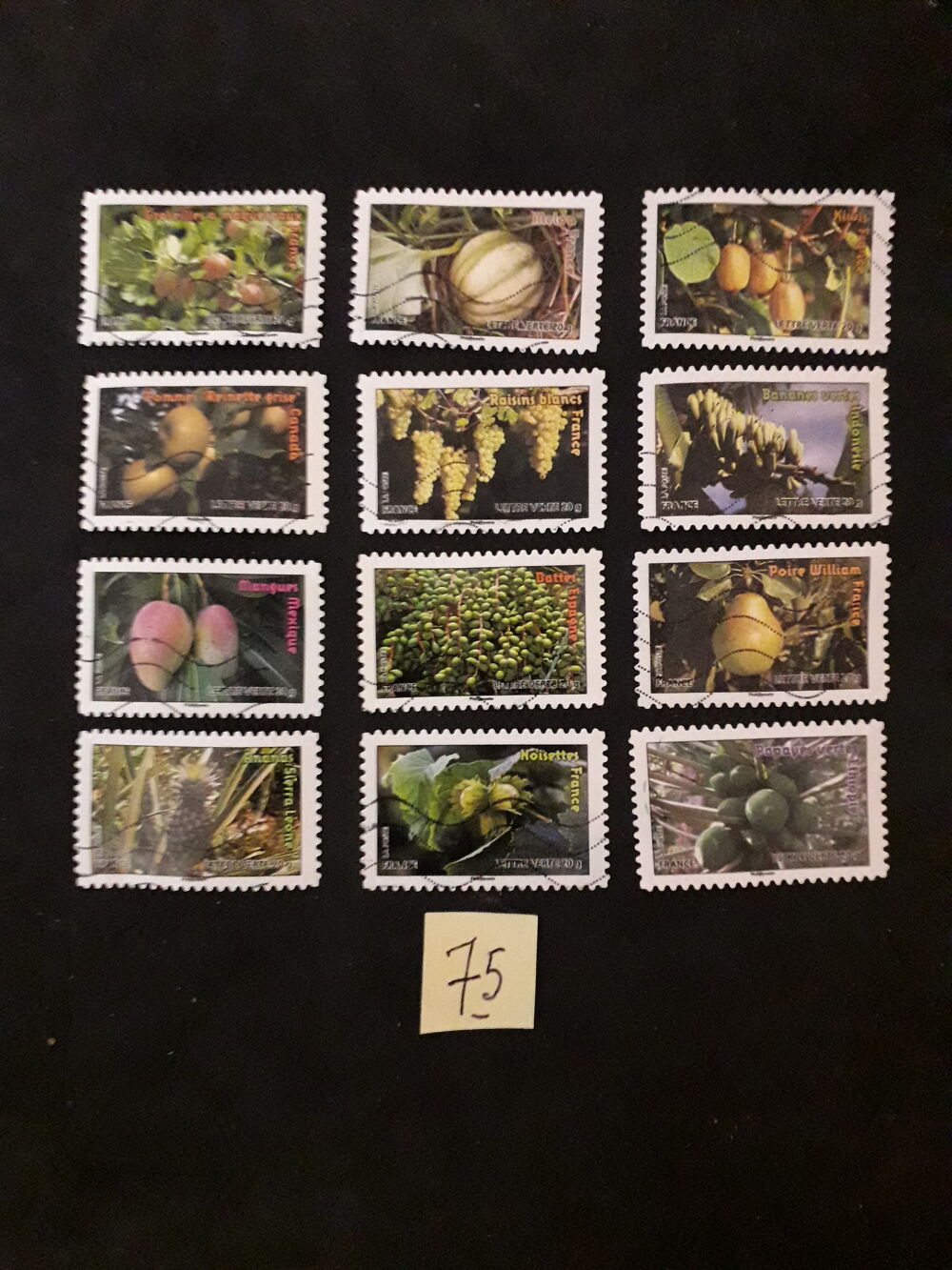 2S&eacute;ries compl&egrave;tes de timbres 0,40 € la s&eacute;rie./72/75 