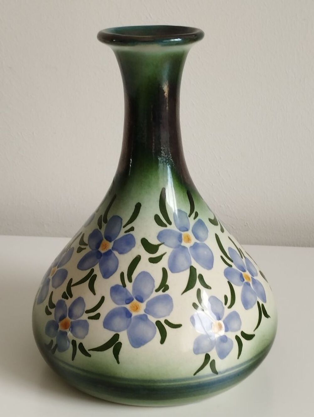 Vase vert printanier Décoration