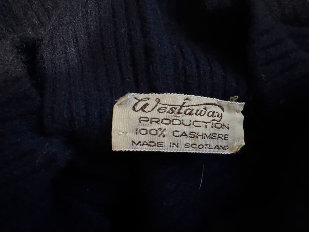 ? Pull Col Roul&eacute; Westaway ? 100% Cachemire ? Bleu Marine Vêtements
