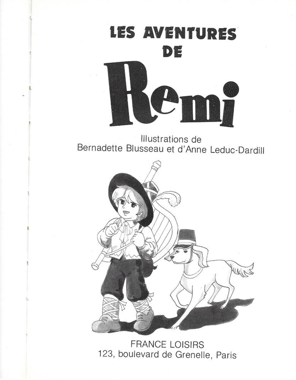 Les Aventures de R&eacute;mi ,inspir&eacute; d'un feuilleton de Tf1 Livres et BD