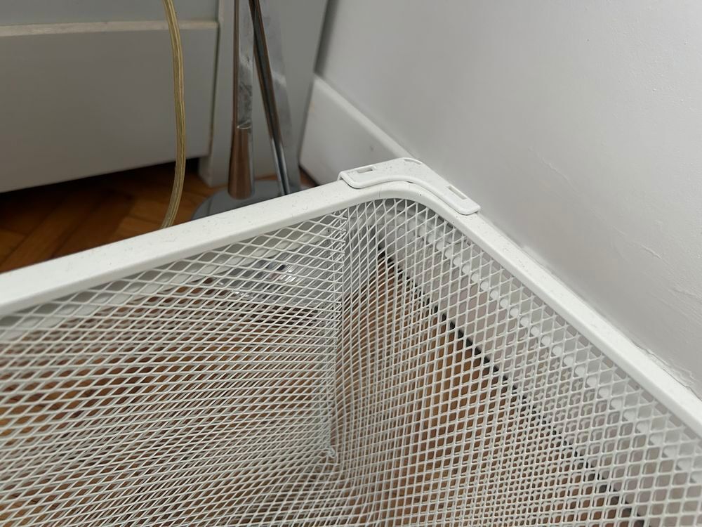 3 Tiroirs rail coulissant IKEA en filet metallique Décoration