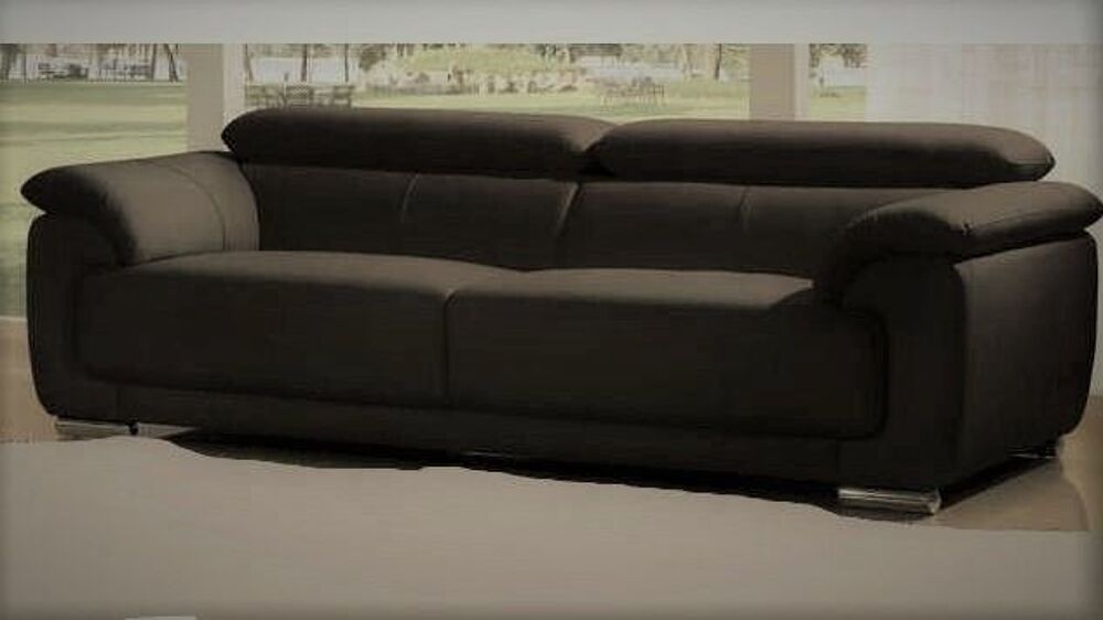 canape moderne cuir superieur 3 personnes Meubles