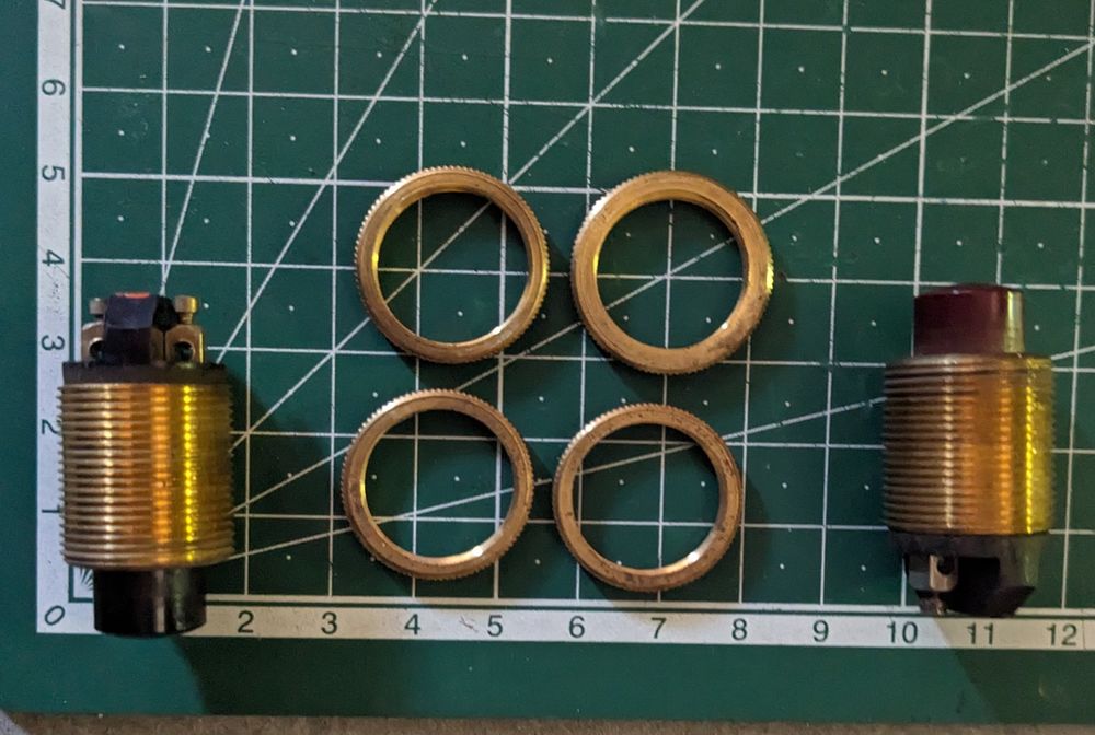 Deux interrupteurs poussoir en laiton poussoir type ascenseu Bricolage