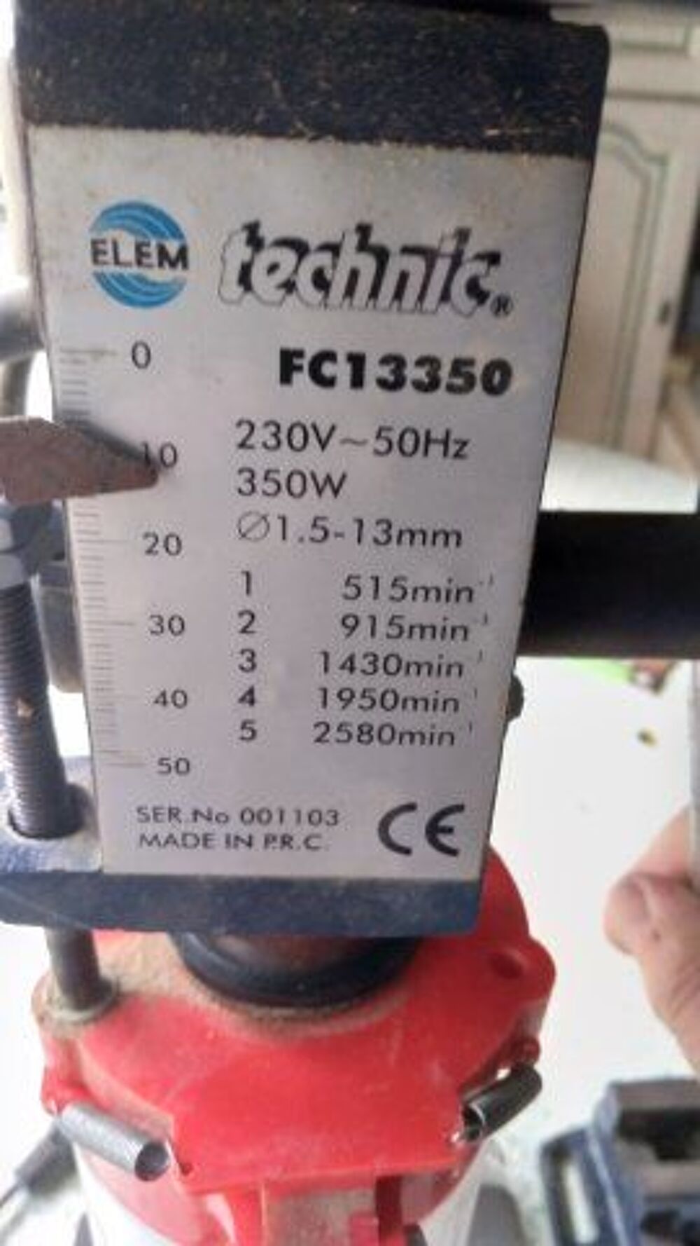 perceuse &agrave; colonne d'&eacute;tabli Bricolage