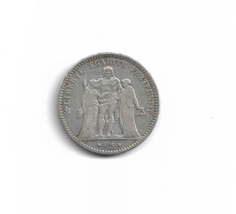 5 frs Hercule --1875 A 55 Vidauban (83)