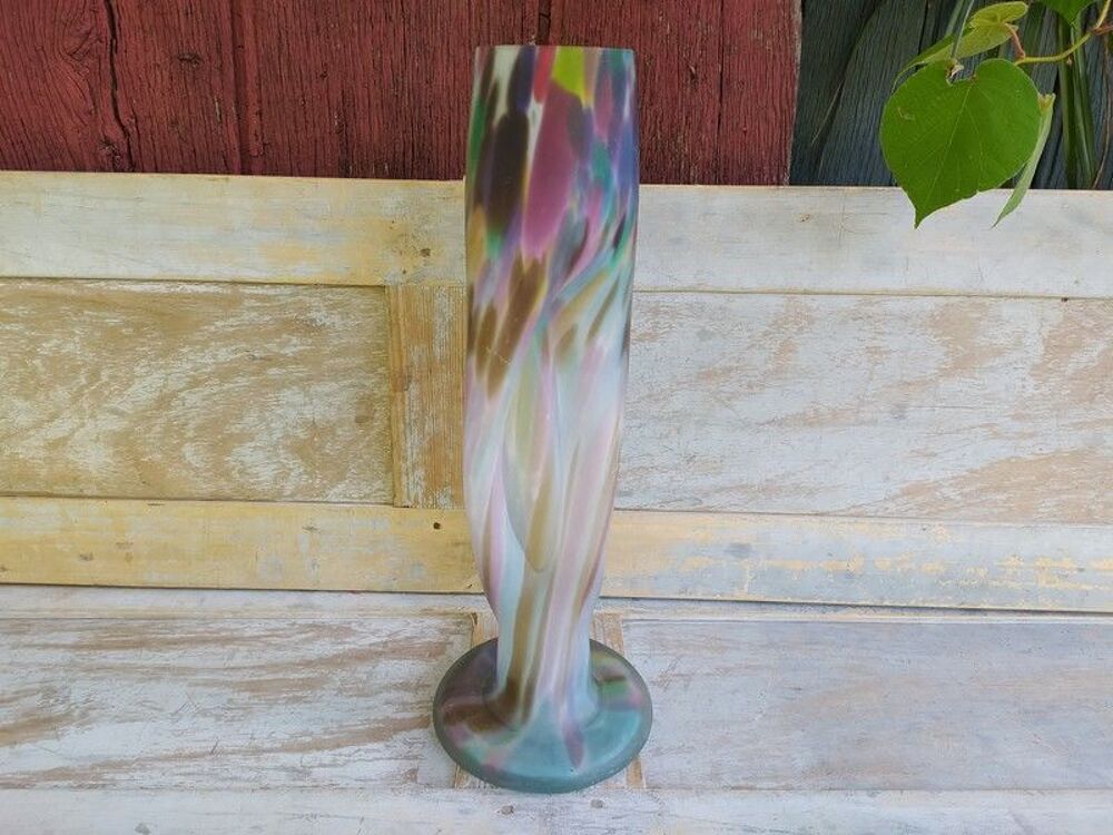 Vase P&acirc;te Verre Multicolore Tr&eacute;sor du Galion Mod&egrave;le Tzigan 
