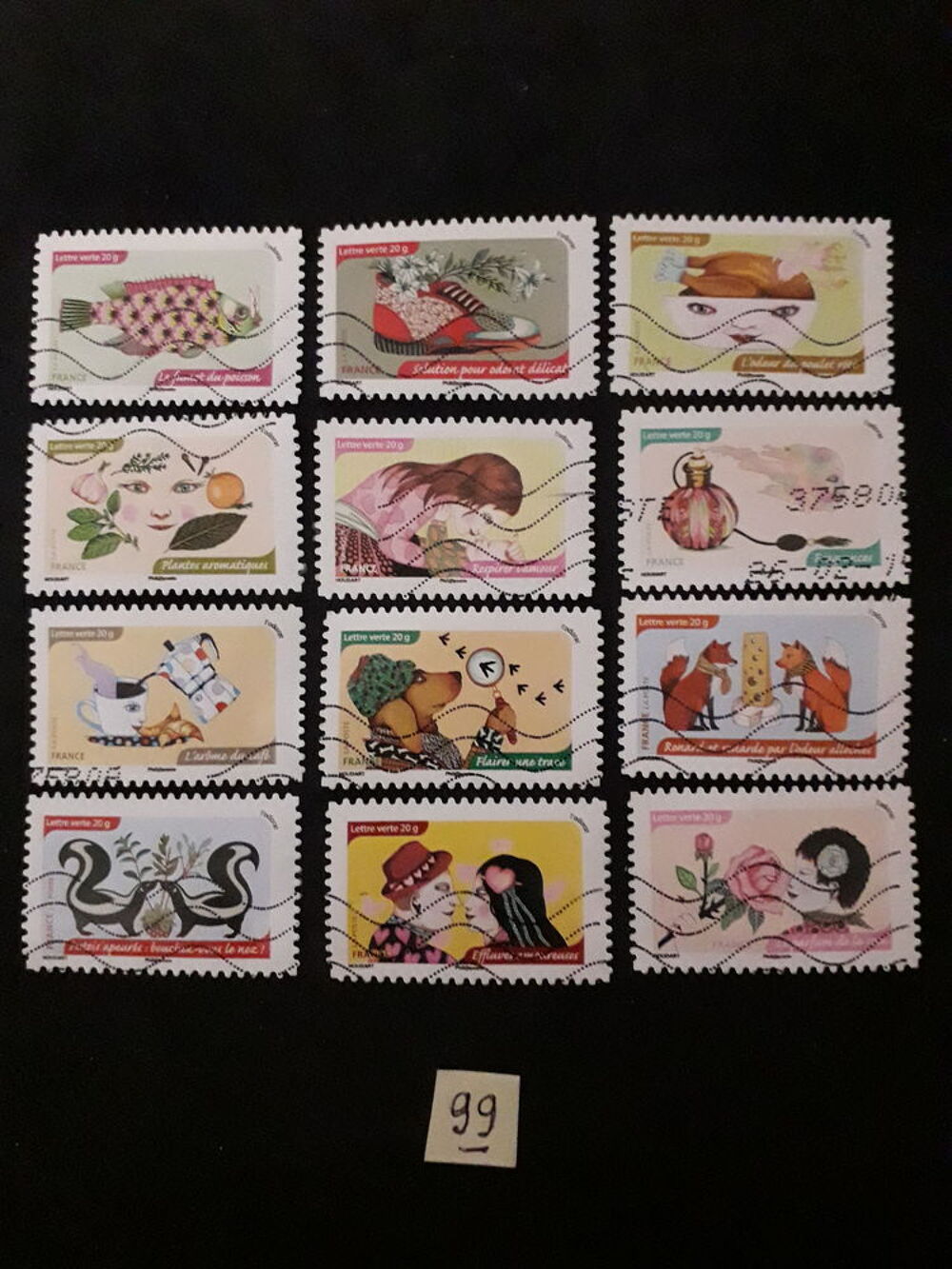 3S&eacute;ries compl&egrave;tes de timbres 0,40 € la s&eacute;rie.98-99-101 