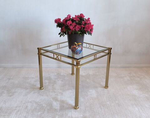 Belle table basse dor�e carr�e Orsenigo Italy 350 Cr�teil (94)