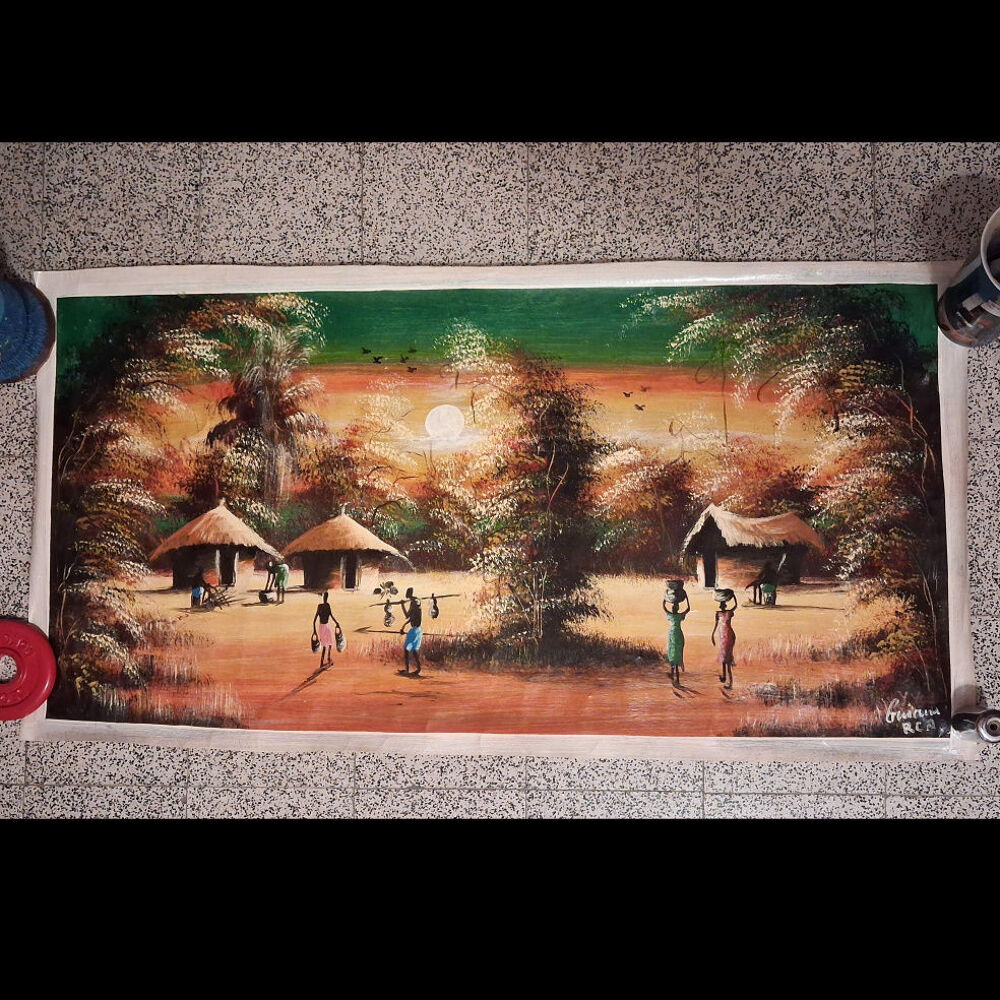 Peinture sur toile, d'Afrique Décoration