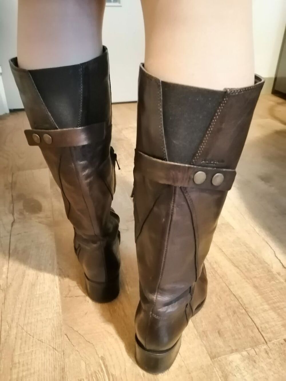 Bottes " Pierre Cardin", excellent &eacute;tat, tout cuir P.36,5 Chaussures