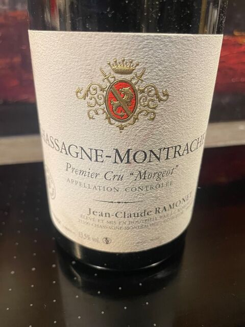 1 Bt CHASSAGNE-MONTRACHET MORGEOT Rouge 1er Cru 2018 RAMONET 120 Vigneux-sur-Seine (91)