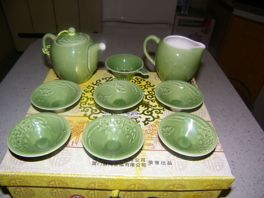 SERVICE A TH&Eacute; CHINOIS c&eacute;ramique Décoration
