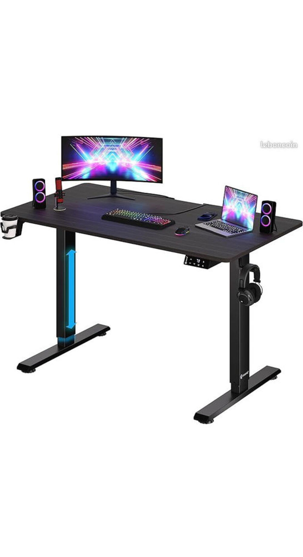 BUREAU GAMING ASSIS DEBOUT Matériel informatique
