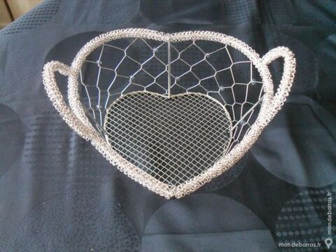 Corbeille argente tresse en forme de c?ur NEUVE 5 Pantin (93)
