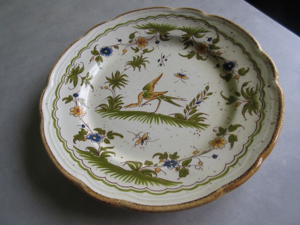 Assiette Moustiers reproduction 18e s Décoration