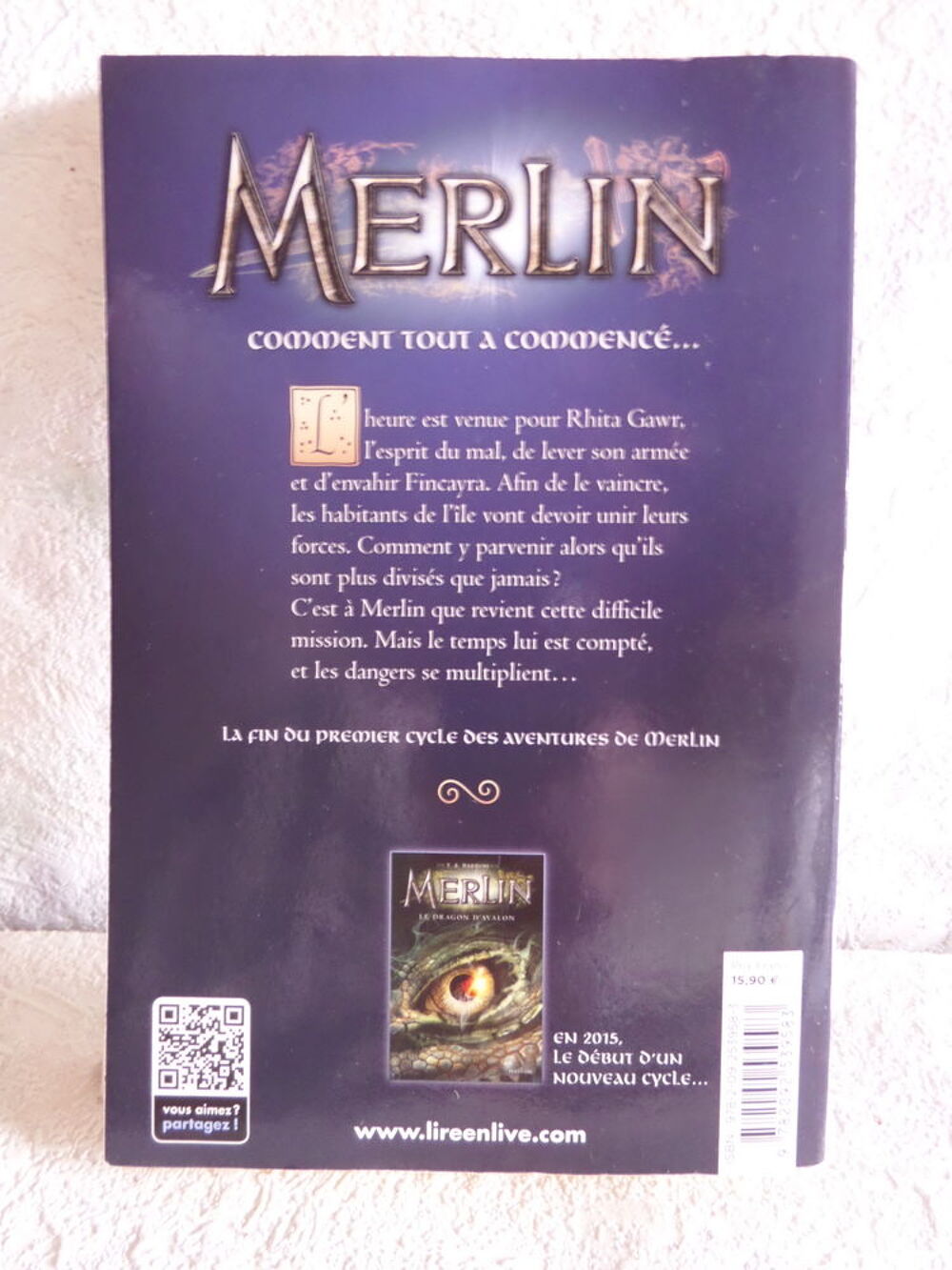 Merlin - cycle 2 Tome 1 : le dragon d'Avalon il y as 6 vol Livres et BD