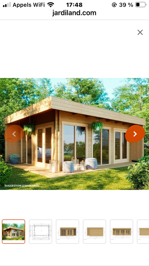 Chalet de jardin 19,7m2 emballé 7900 Callian (83)