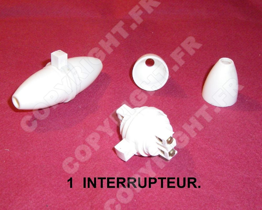 4 ANCIENS INTERRUPTEURS OLIVE COULEUR AU CHOIX ART D&Eacute;CO, LOF Bricolage