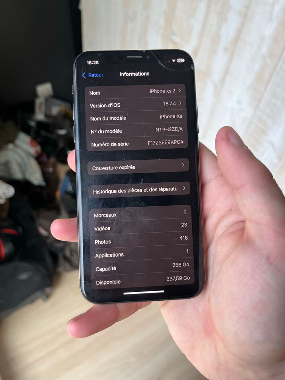 iPhone XS 256go noir Téléphones et tablettes