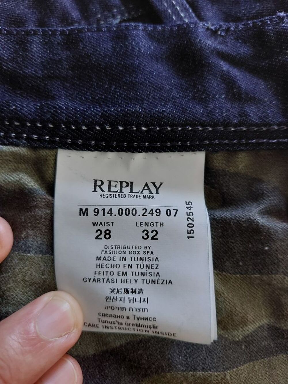 jean replay homme Vêtements