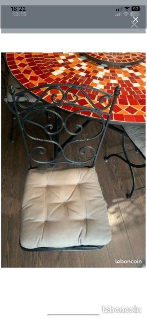 Table Mosa�que + chaises Gentilly (94)