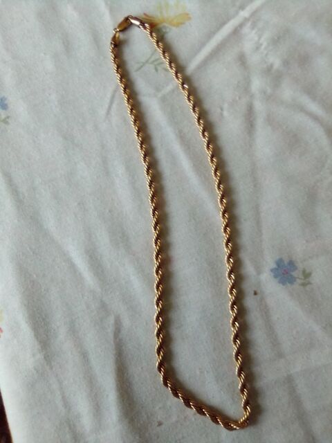 Collier torsade plaqu or poinonn 150 Bruguires (31)