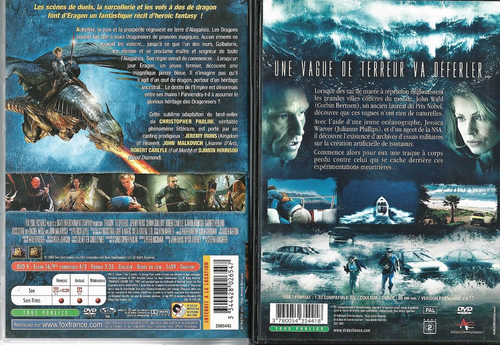 Pack aventure - 2 DVD DVD et blu-ray