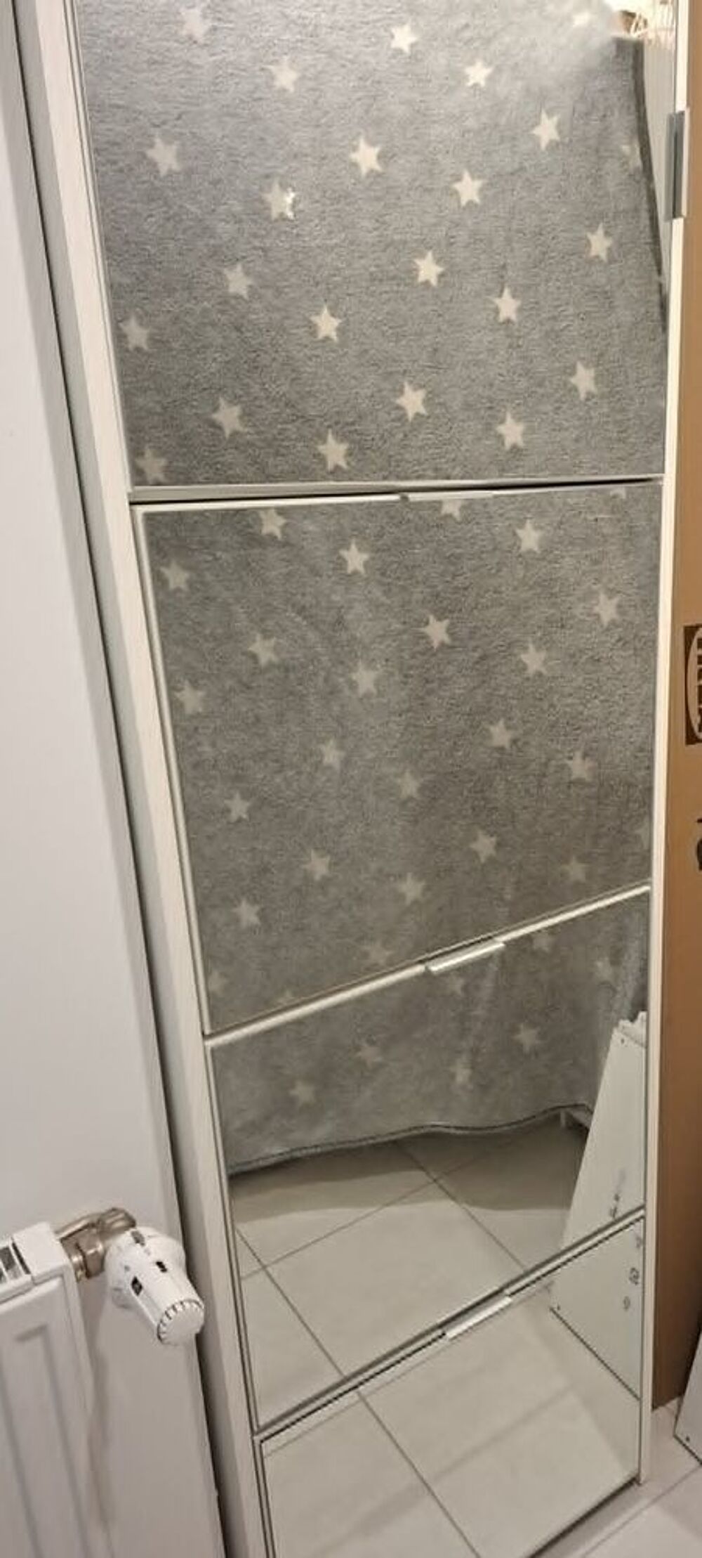 Meuble &agrave; chaussures avec porte miroir Meubles