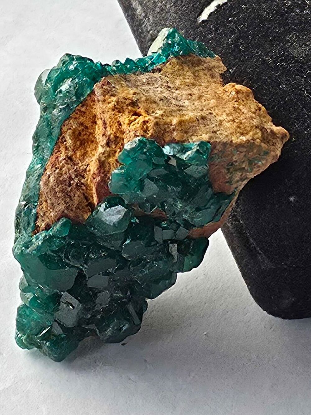 Pierre de collection Dioptase 43g-Min&eacute;ral authentique Congo 