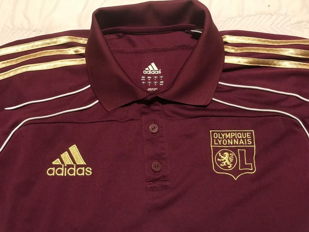 Tee shirt BORDEAUX ADIDAS "OL" taille M Vêtements