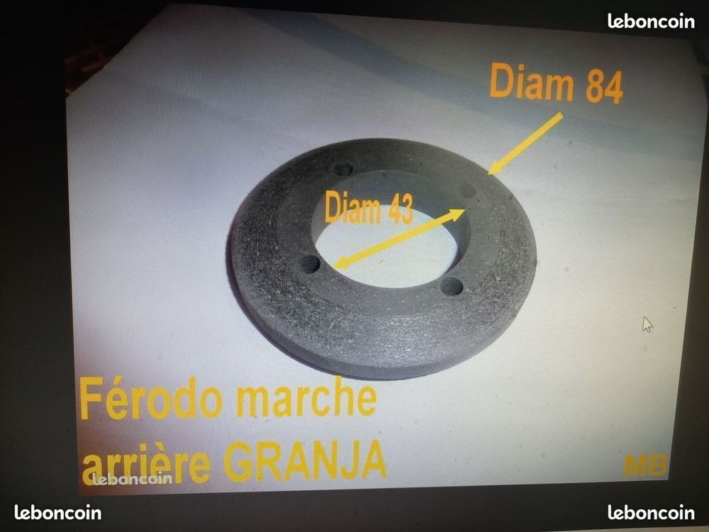 Galet marche arri&egrave;re pour motoculteur Granja Jardin