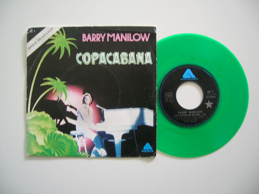 45 TOURS BARRY MANILOW Copacabana (Vinyle Vert) CD et vinyles