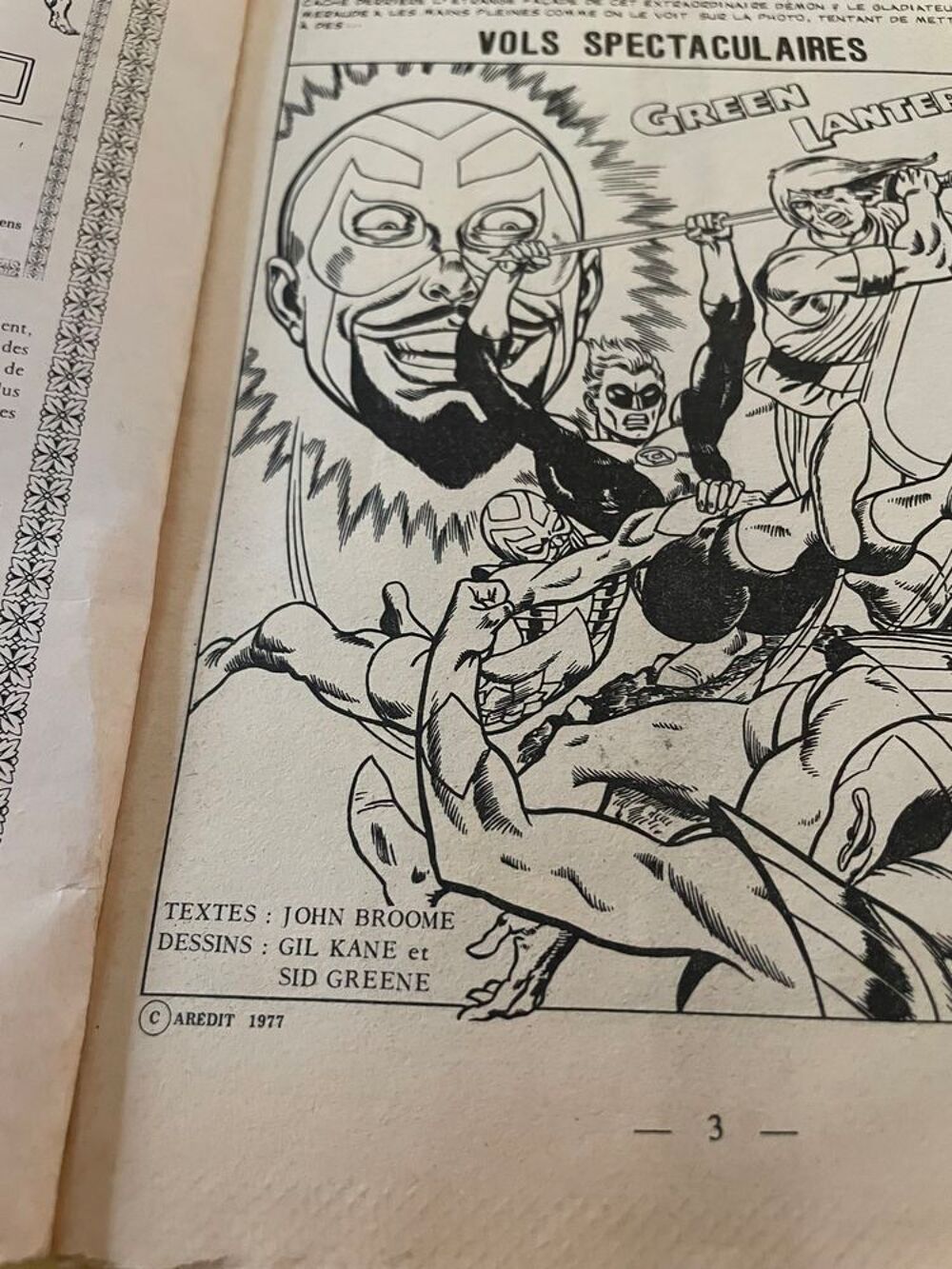 BD GREEN LANTERN N&deg;16 de 1977 AREDIT - DC COMICS Livres et BD