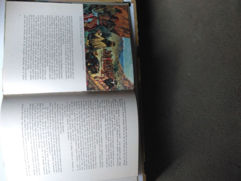 Lot de 3 livres reli&eacute;s de BD en couleur. Livres et BD