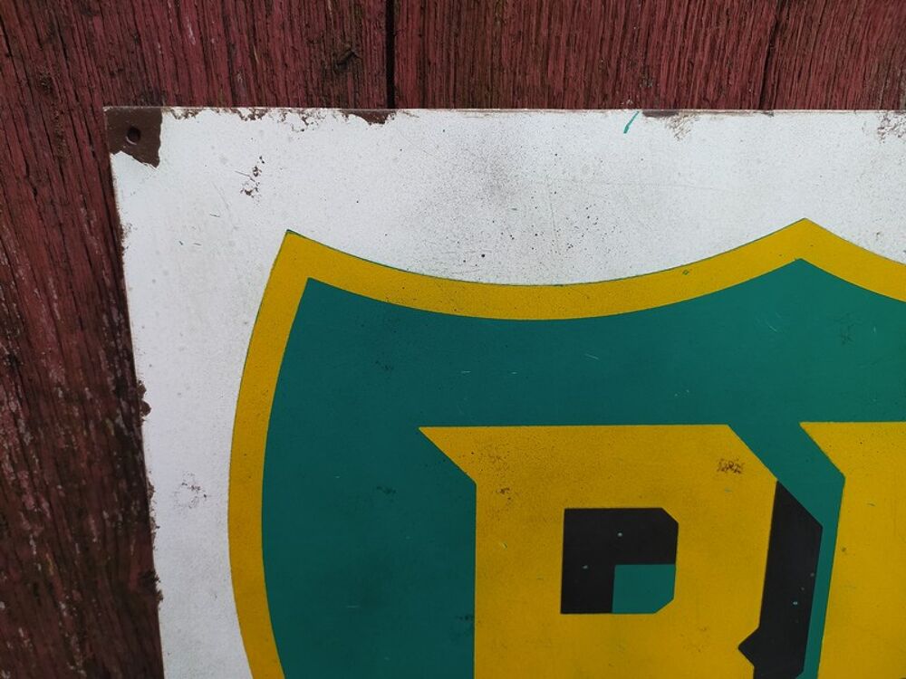 Ancienne Plaque T&ocirc;le Publicitaire BP 