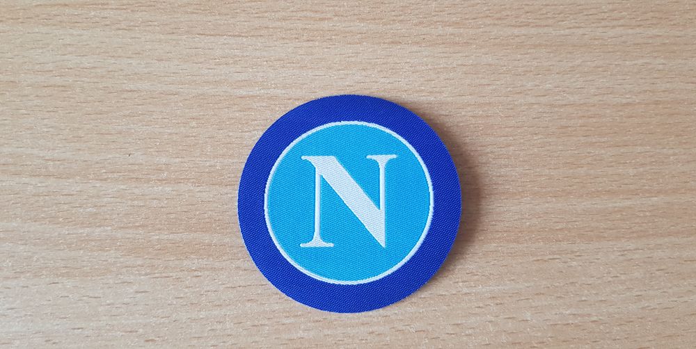 &eacute;cusson en tissu 
SSC Napoli Naples 
diam&egrave;tre 6,5 cm
