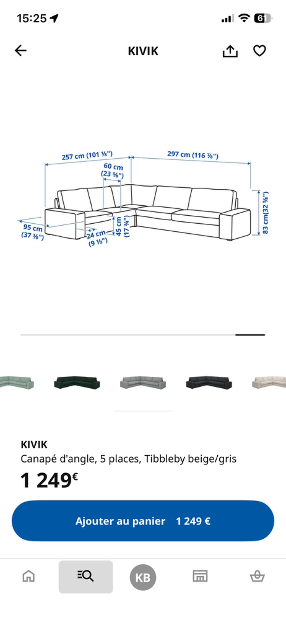 Canap&eacute; d angle IKEA Meubles