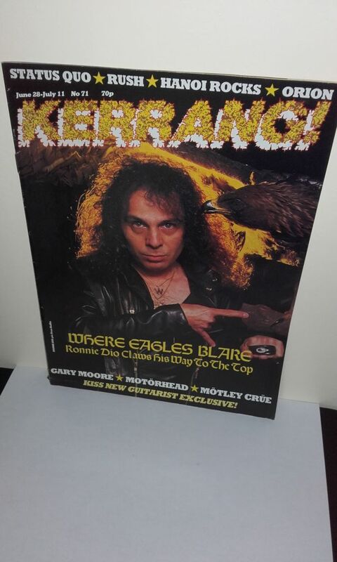 Kerrang N71 - June 28 1984 (UK Magazine) avec Dio, Kiss 30 Angers (49)
