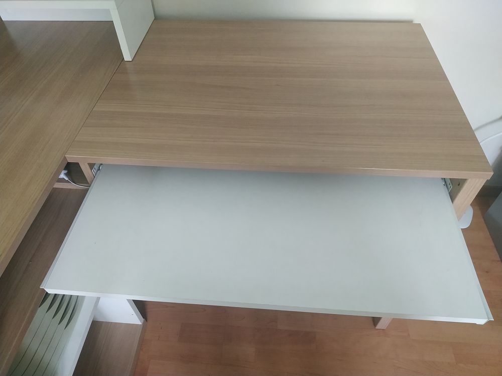 Bureau compact d'angle avec retour r&eacute;glable Gautier Meubles