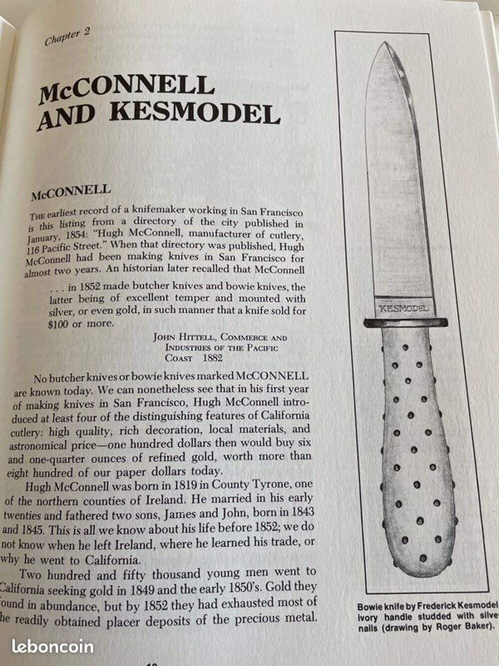 Livre Knifemakers of Old San Francisco Bernard R. Levine Livres et BD