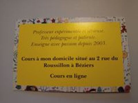   Cours particulier math et physique chimie 