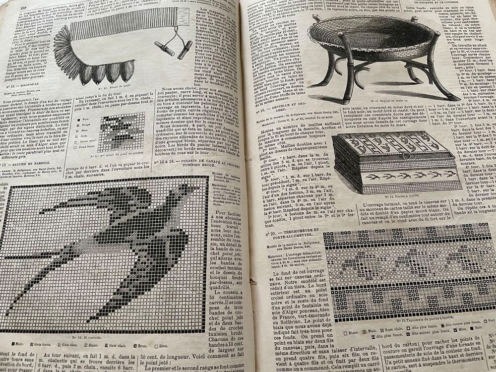 LIVRE ANCIEN DE MODE Décoration