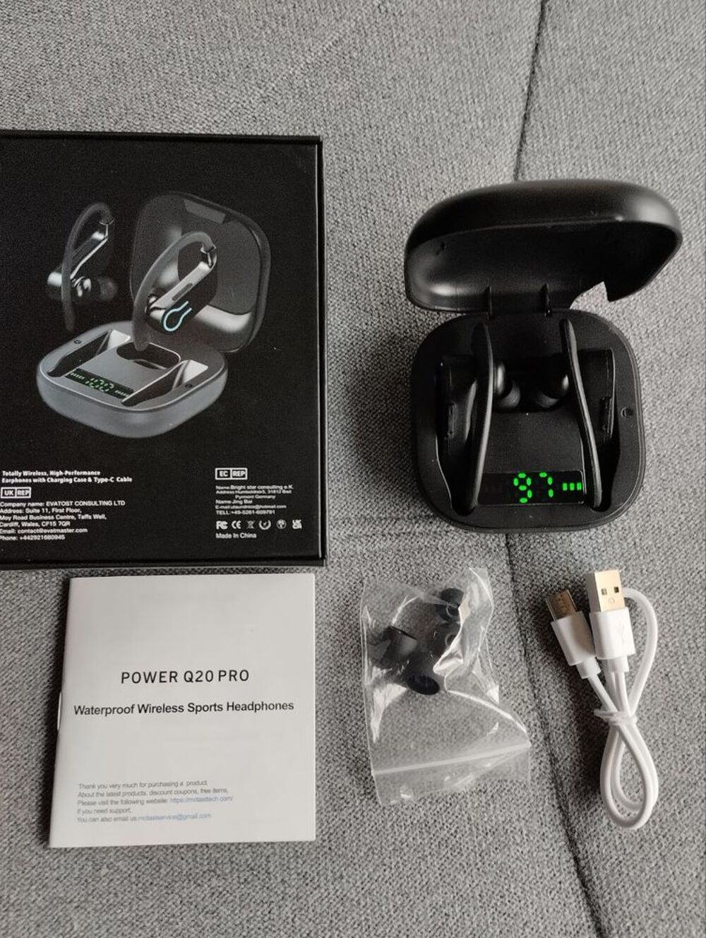 Oreillette Bluetooth Power Q 20 Pro Audio et hifi