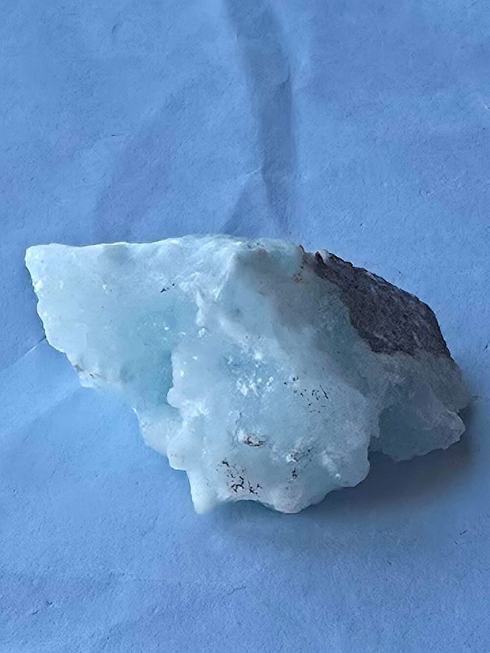 Sp&eacute;cimen H&eacute;mimorphite Bleut&eacute;e Etoil&eacute;e-RDC 21g 