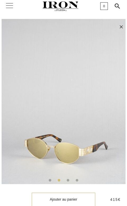 Lunettes luxe plaque et or 24 k Iron Paris/ bali 10000 Paris 16 (75)