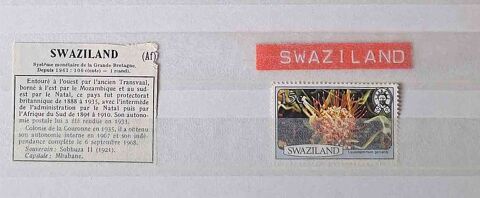 Timbre de collection de Swaziland 2 Gap (05)