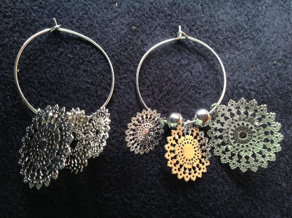 BOUCLES OREILLES ARGENT&Eacute; 3 SOLEIL/ANNEAU Envoi Possible
Bijoux et montres