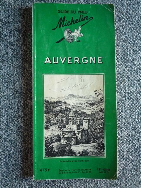 Guide vert MICHELIN AUVERGNE 3 Paris 13 (75)