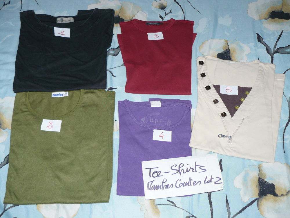 16 tee-shirts manches courtes lot 2 "bibi Vêtements