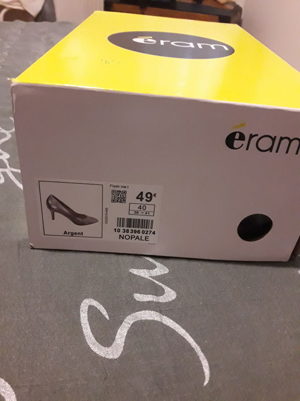 Escarpin argentee "Eram" Chaussures